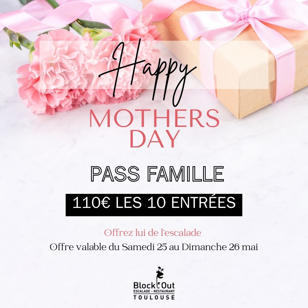 [Fête des Mères : Offrez lui de l'escalade🌹]